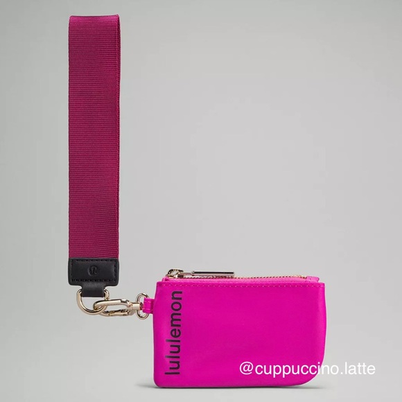 ❤️NWT💗Lululemon Athletica Dual Pouch Wristlet in Pink Sonic/Pomegranate/Black - Picture 8 of 10